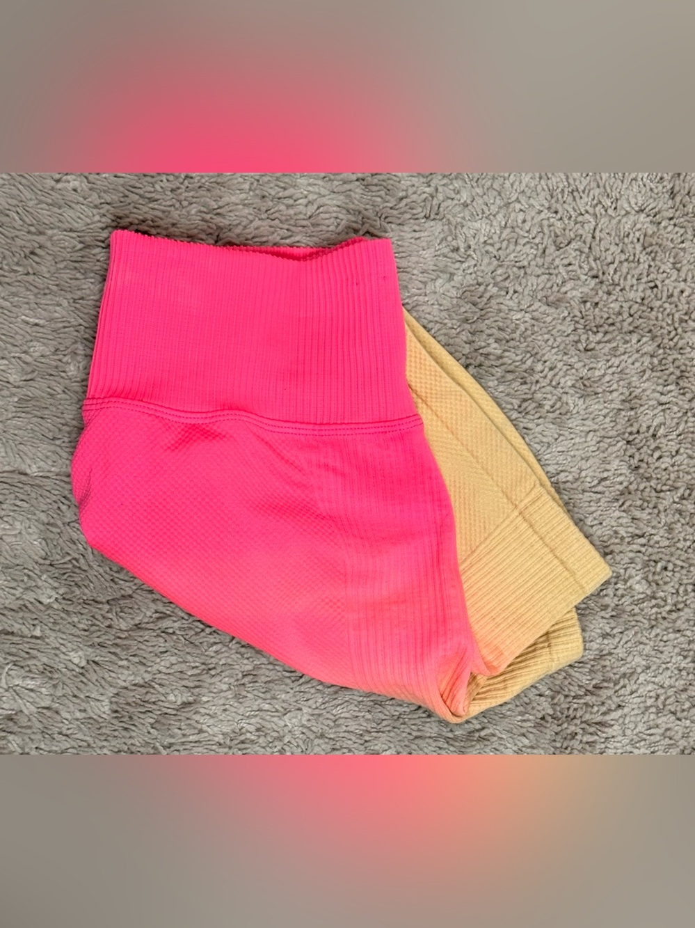 PINK Ombré high waisted shorts size S - Picture 5 of 6